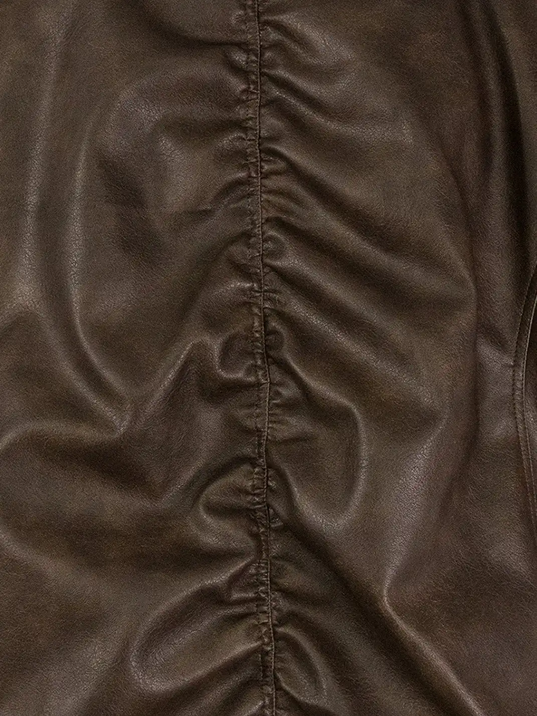 RELABEL | Detachable Plush Scarf Ruched Hooded Jacket