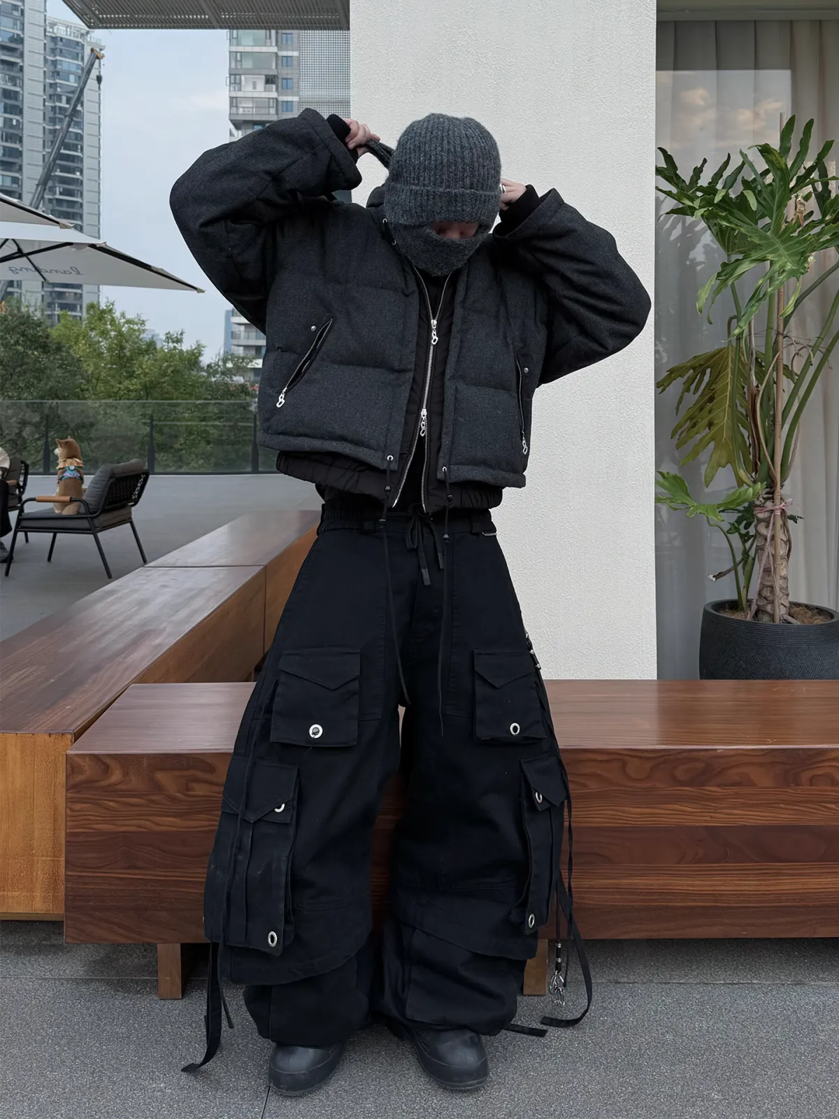 RELABEL | Detachable Scarf Beanie Set