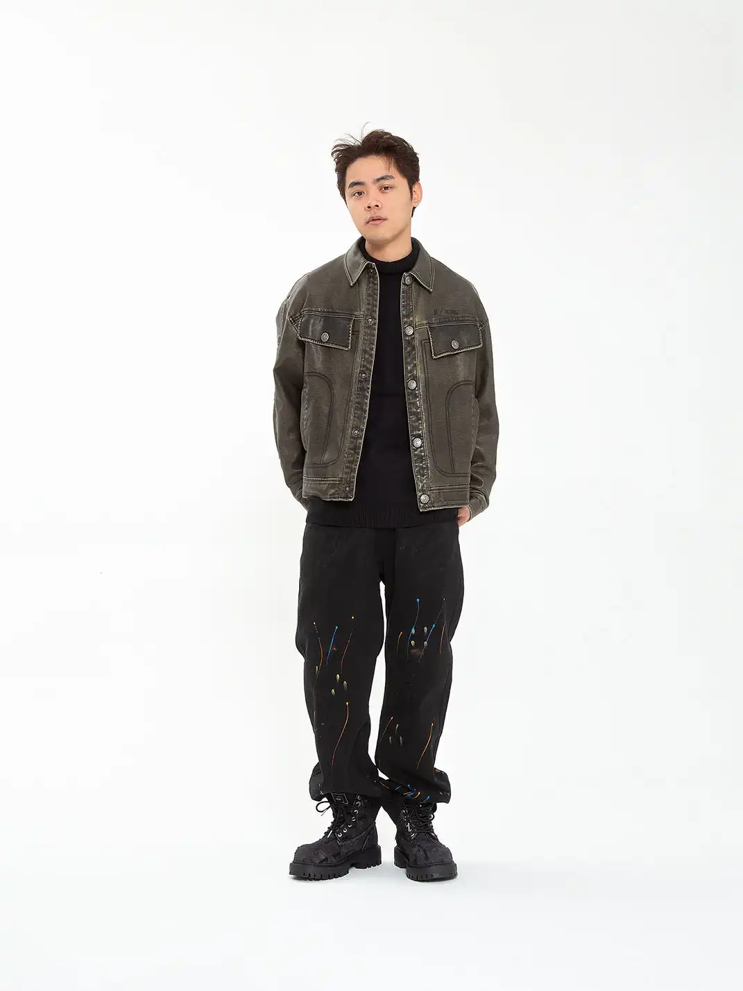 ADC | Denim Platform Combat Boots
