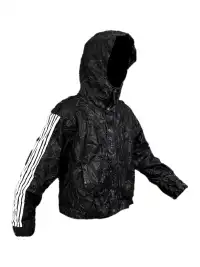 99CLUB | Wrinkled Cracked Texture Hoodie Jacket