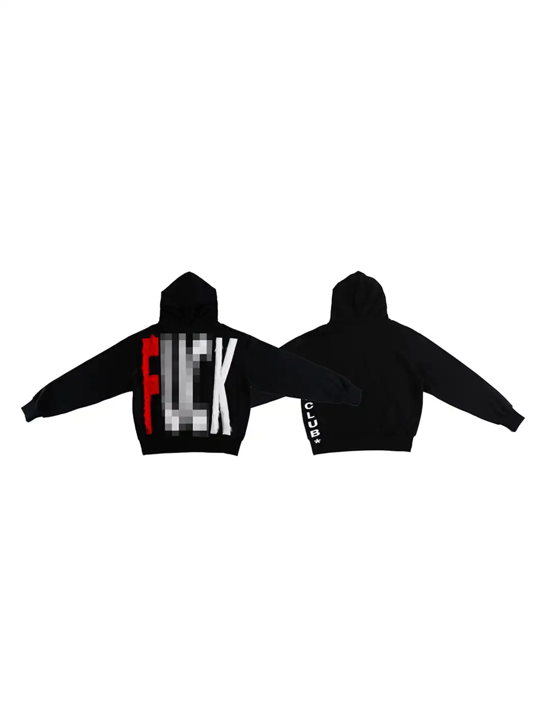 99CLUB | Slogan Graphic Heavyweight Hoodie Sweatshirt