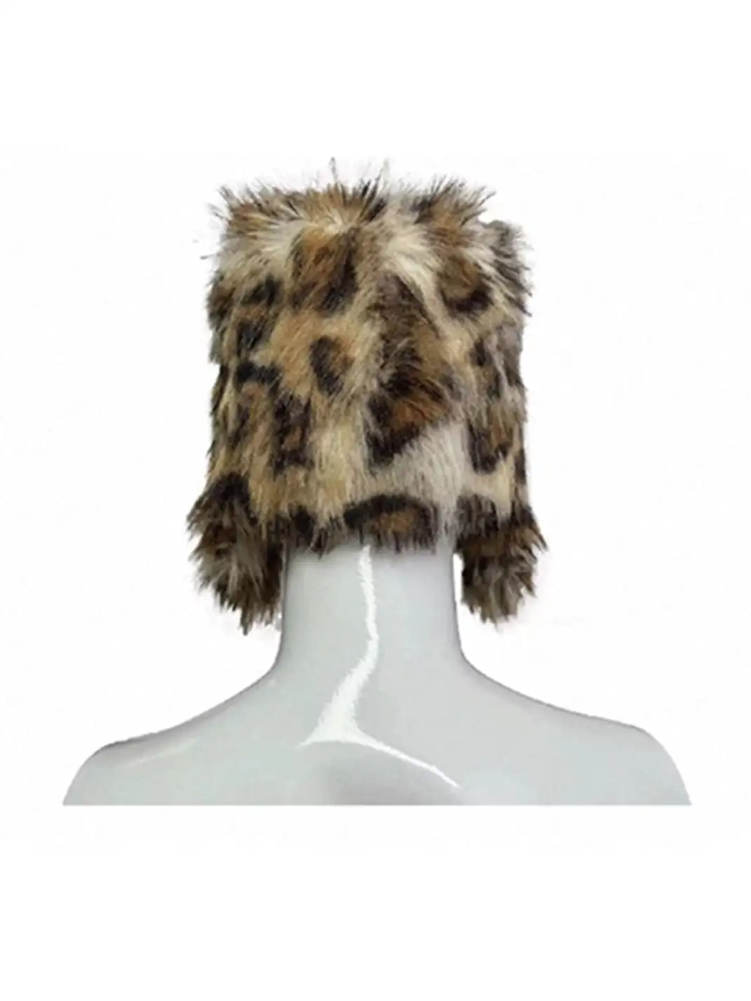99CLUB | Leopard Print Long Fur Soviet-Style Hat