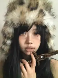 99CLUB | Leopard Print Long Fur Soviet-Style Hat