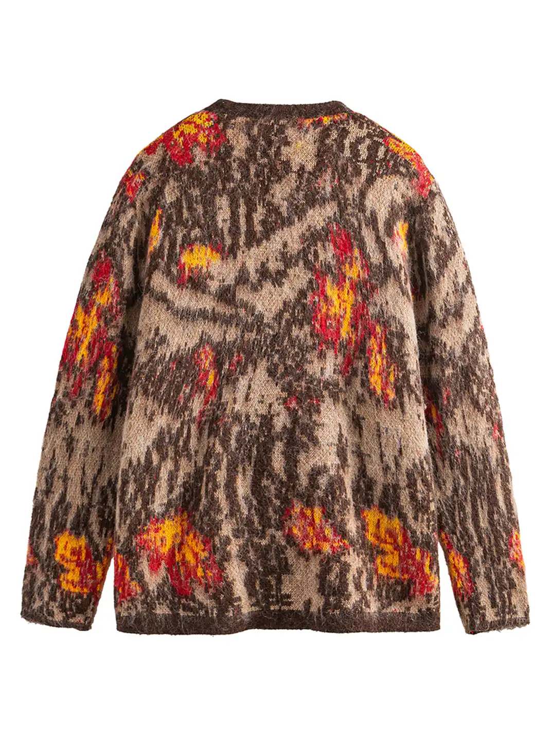 ME DA IGUAL | Floral Sweater Cardigan