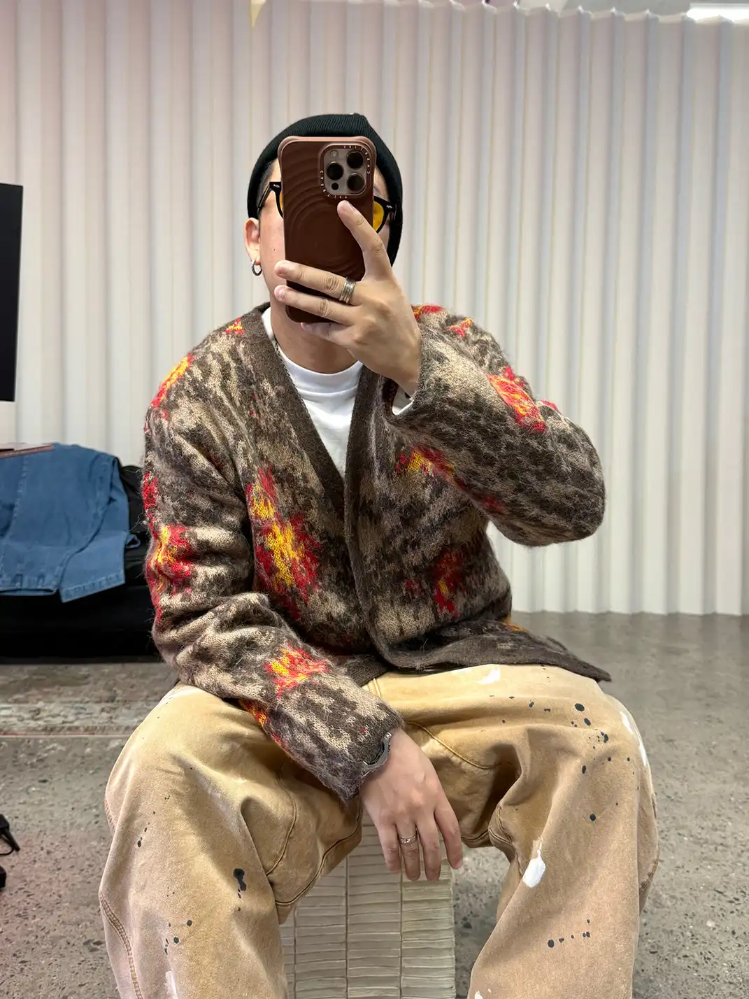ME DA IGUAL | Floral Sweater Cardigan