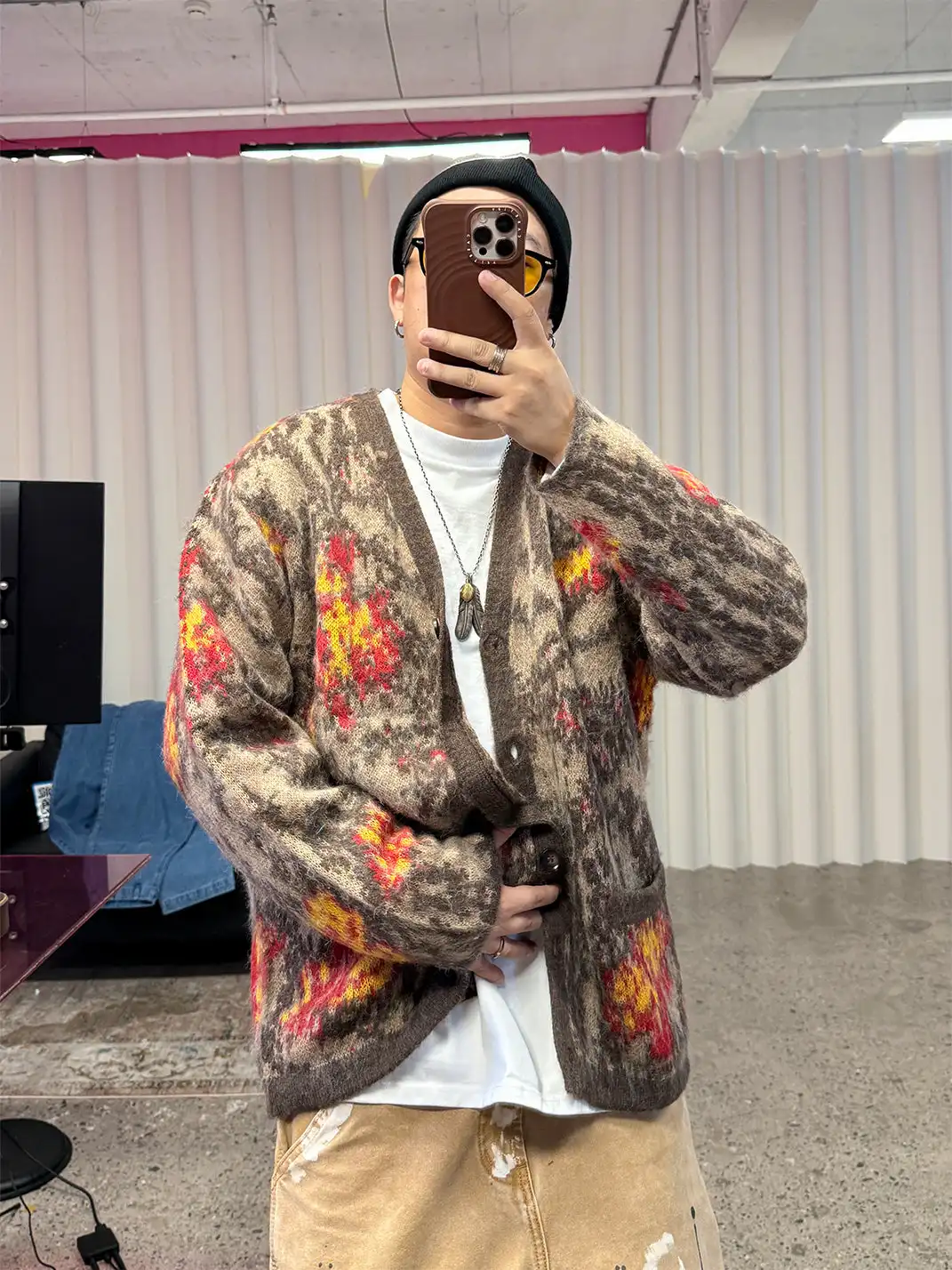 ME DA IGUAL | Floral Sweater Cardigan