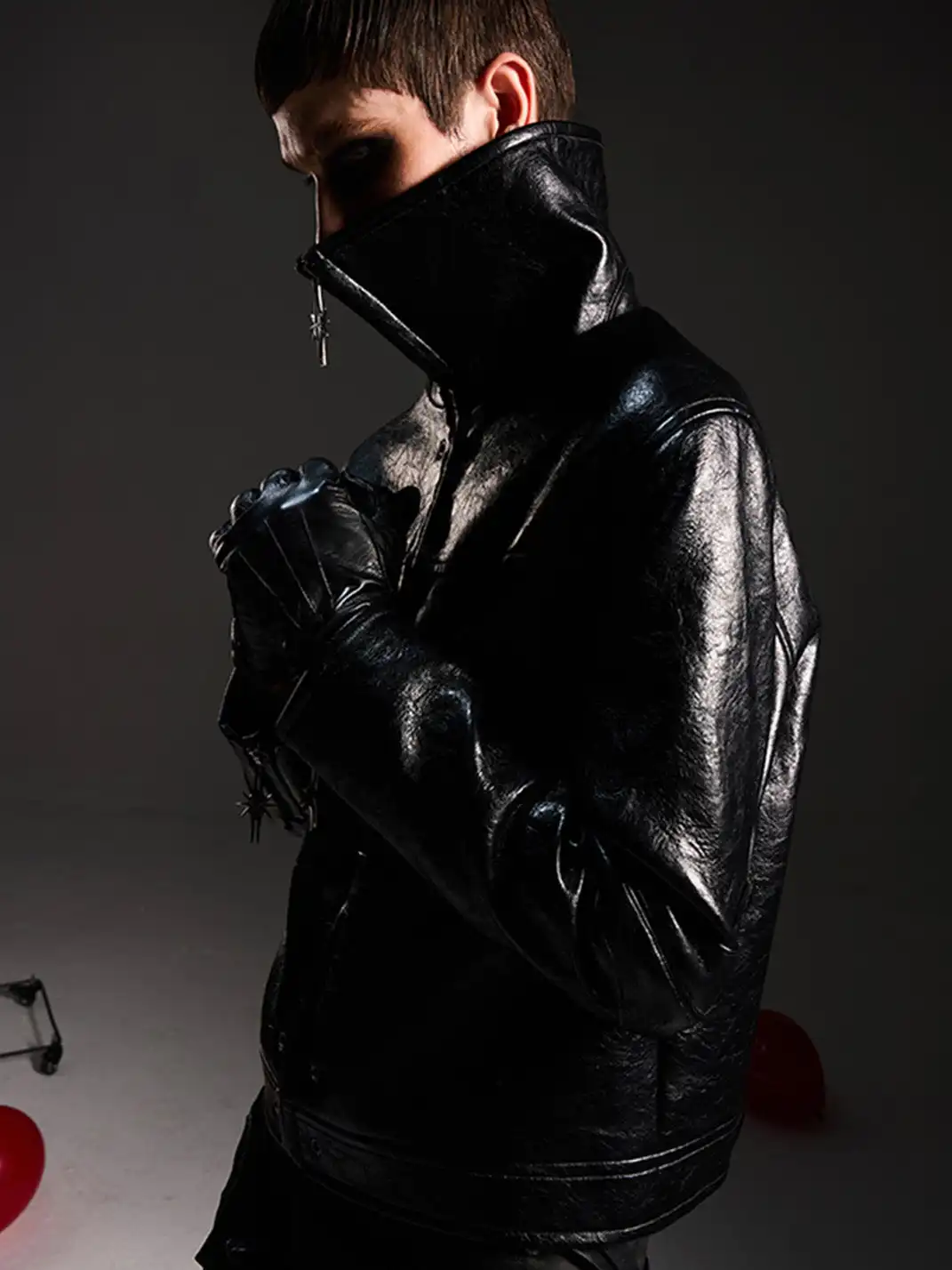 DARKRTPTS | Dark Avant-Garde Leather Jacket
