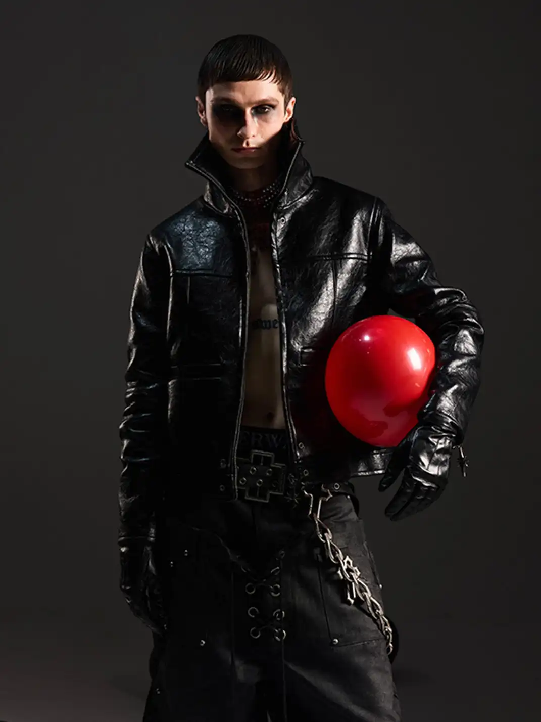 DARKRTPTS | Dark Avant-Garde Leather Jacket
