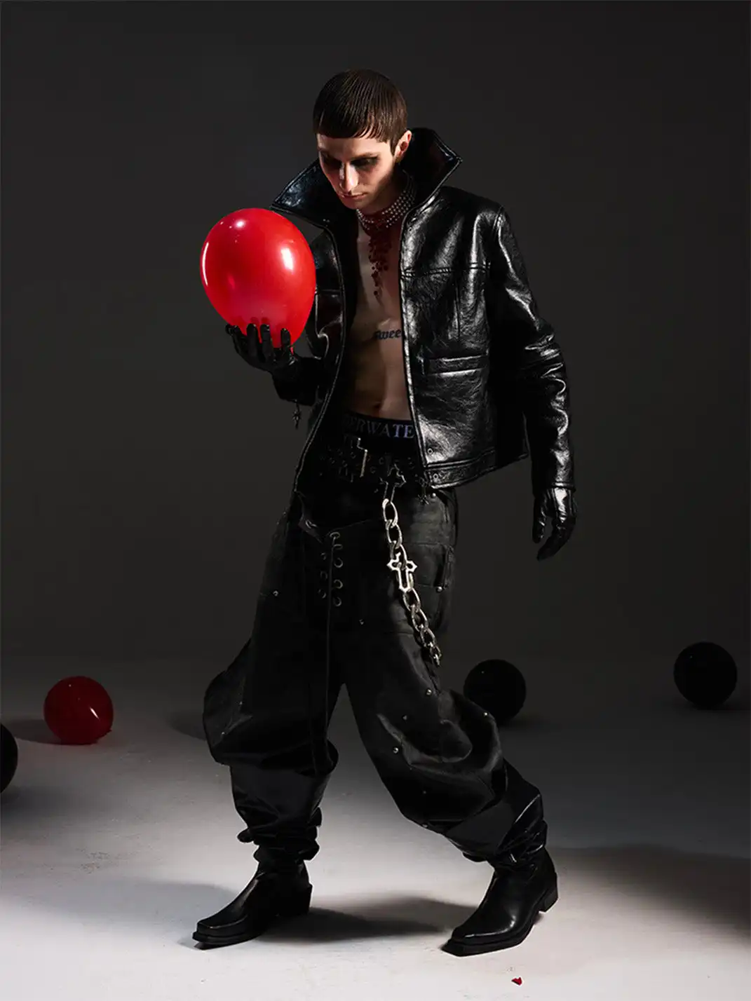 DARKRTPTS | Dark Avant-Garde Leather Jacket