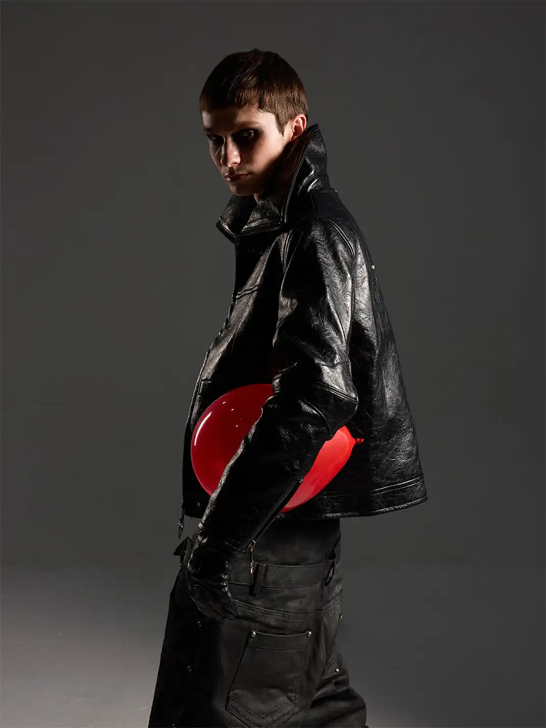 DARKRTPTS | Dark Avant-Garde Leather Jacket