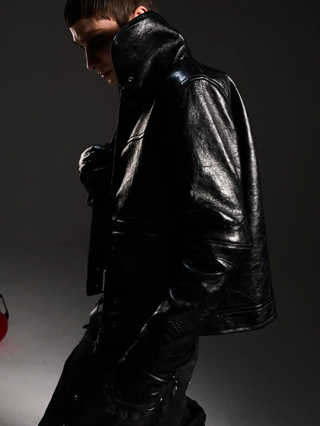 DARKRTPTS | Dark Avant-Garde Leather Jacket