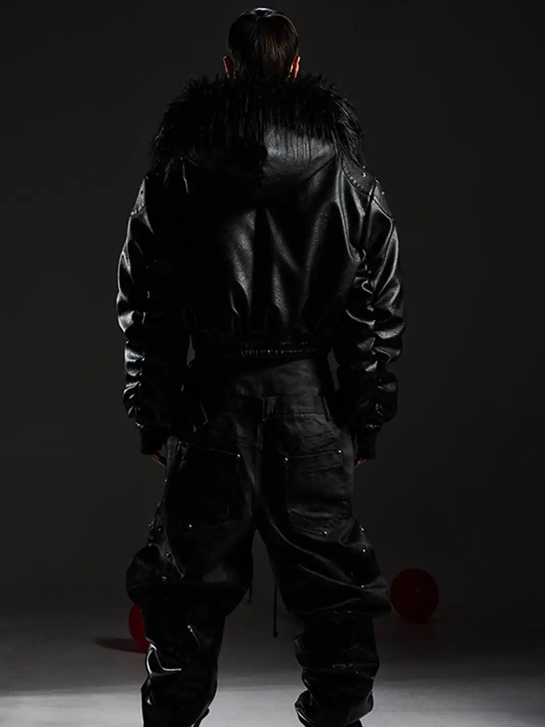 DARKRTPTS | Armor Detachable Fur Collar Hooded Cotton Coat