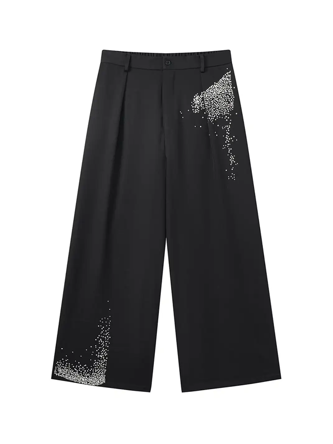 JIECHI | Diamond Wide-Leg Pants