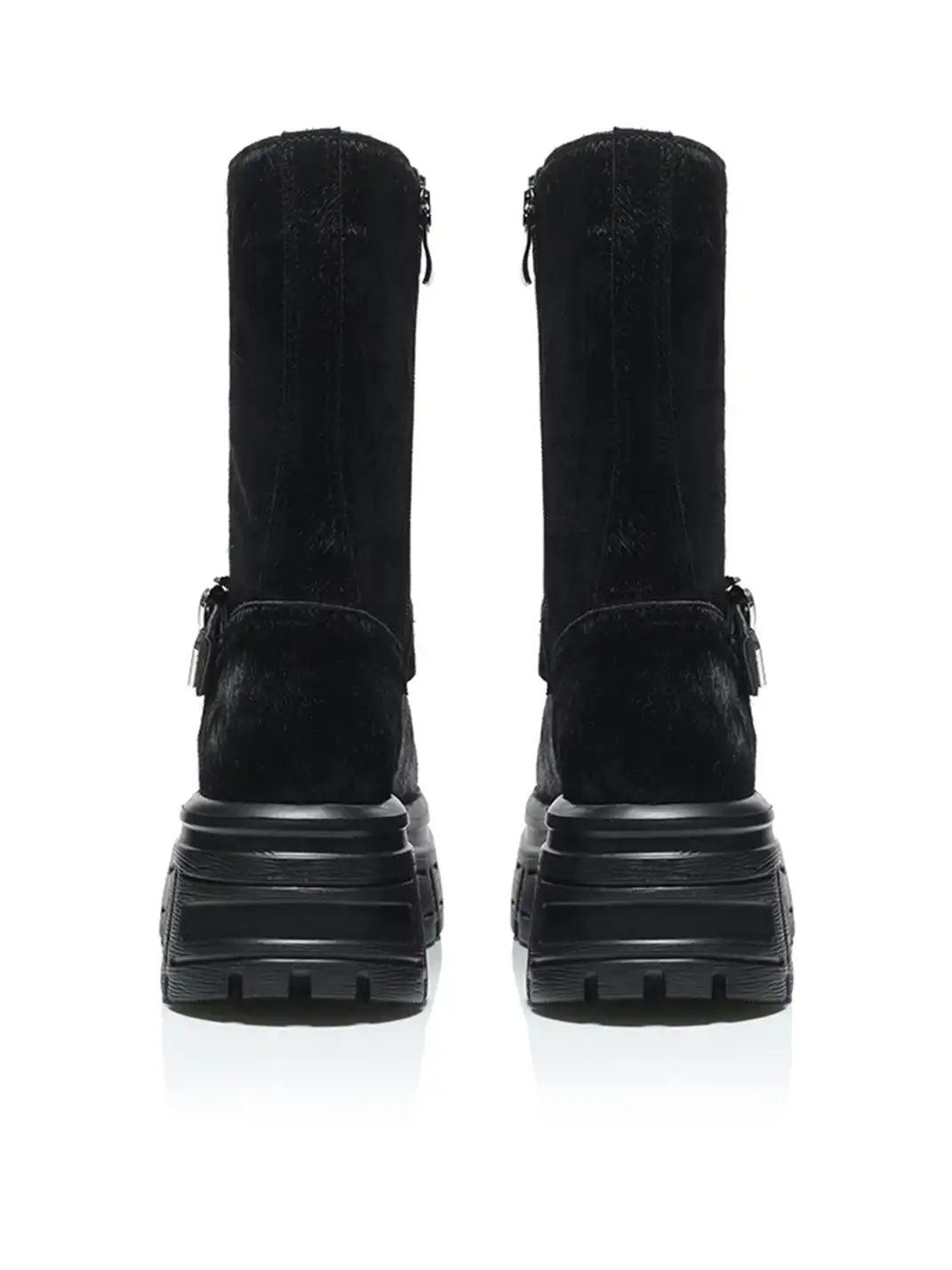 UnicornBlood | Glossy Calf Hair High-Top Rider Boots