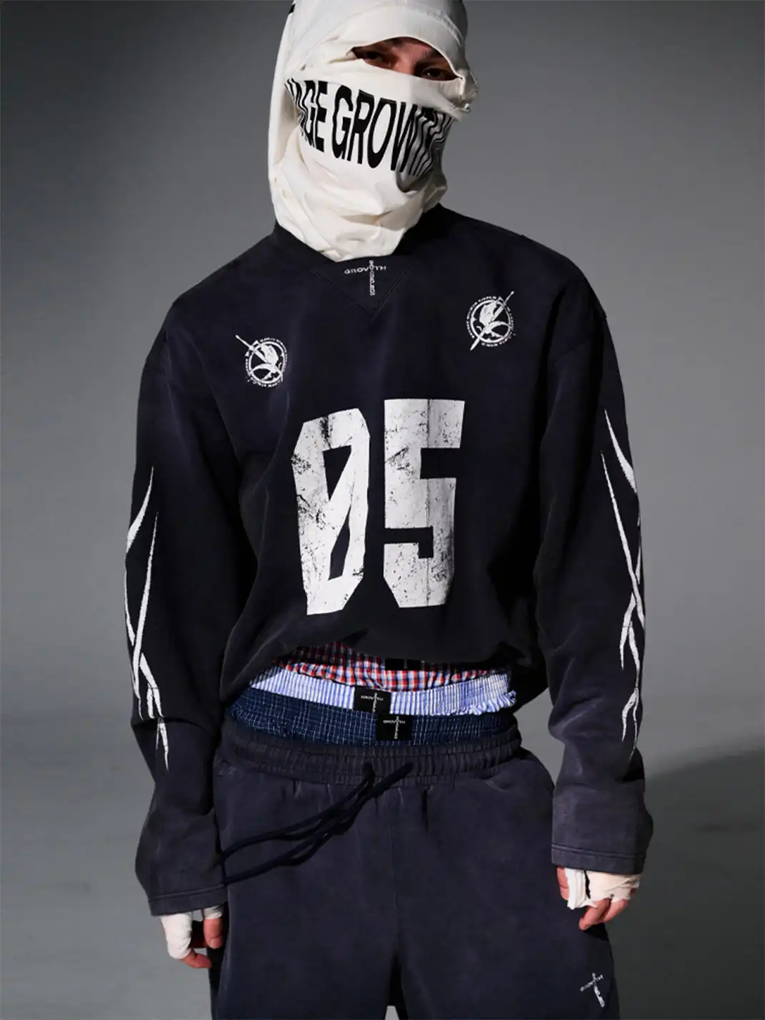 SGW | No.5 Distressed Long-Sleeve Tee