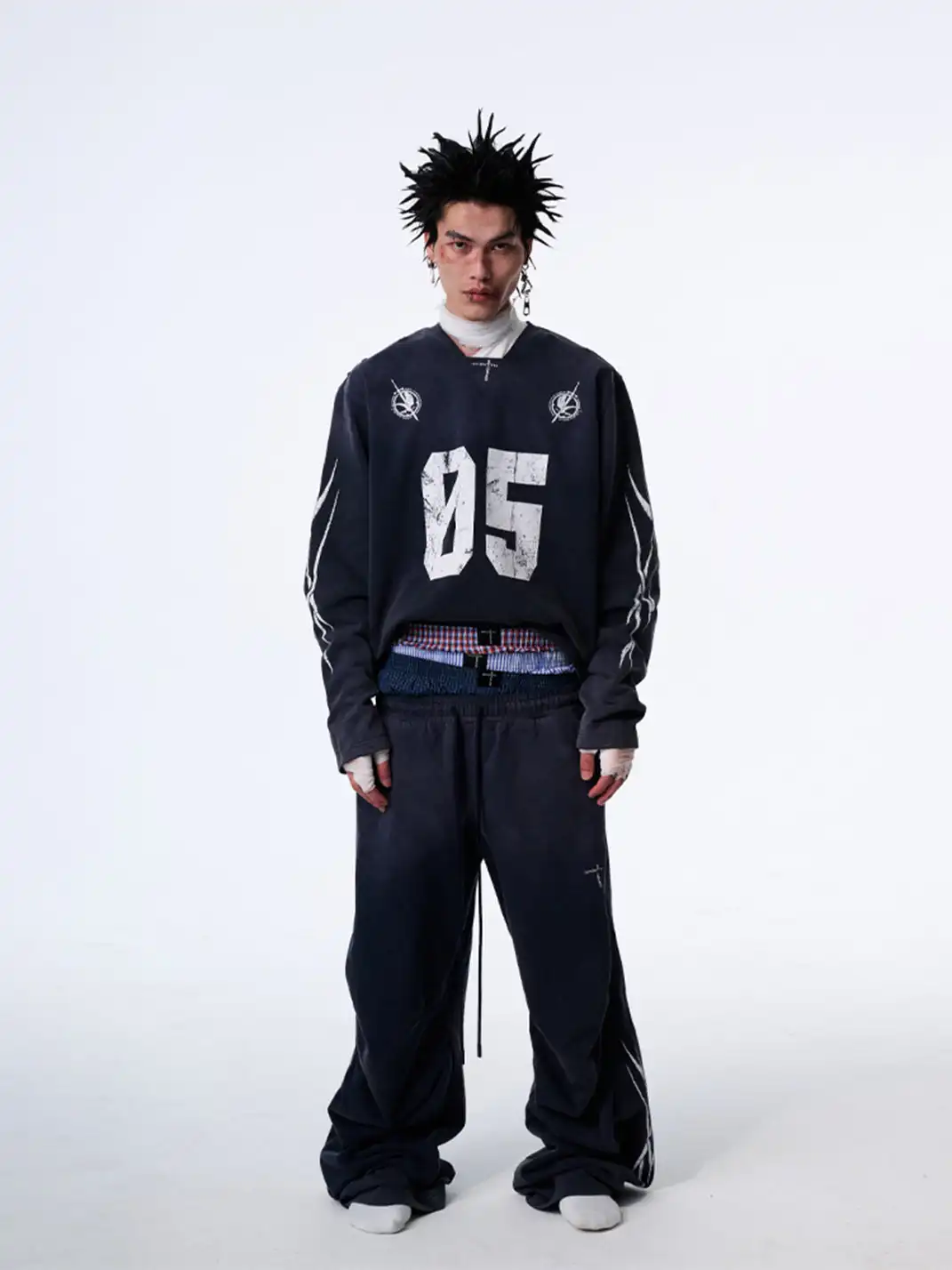 SGW | No.5 Distressed Long-Sleeve Tee