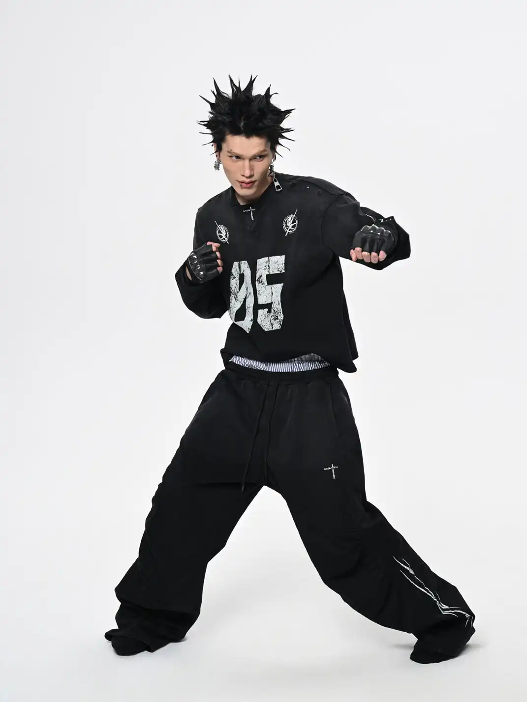 SGW | No.5 Distressed Long-Sleeve Tee