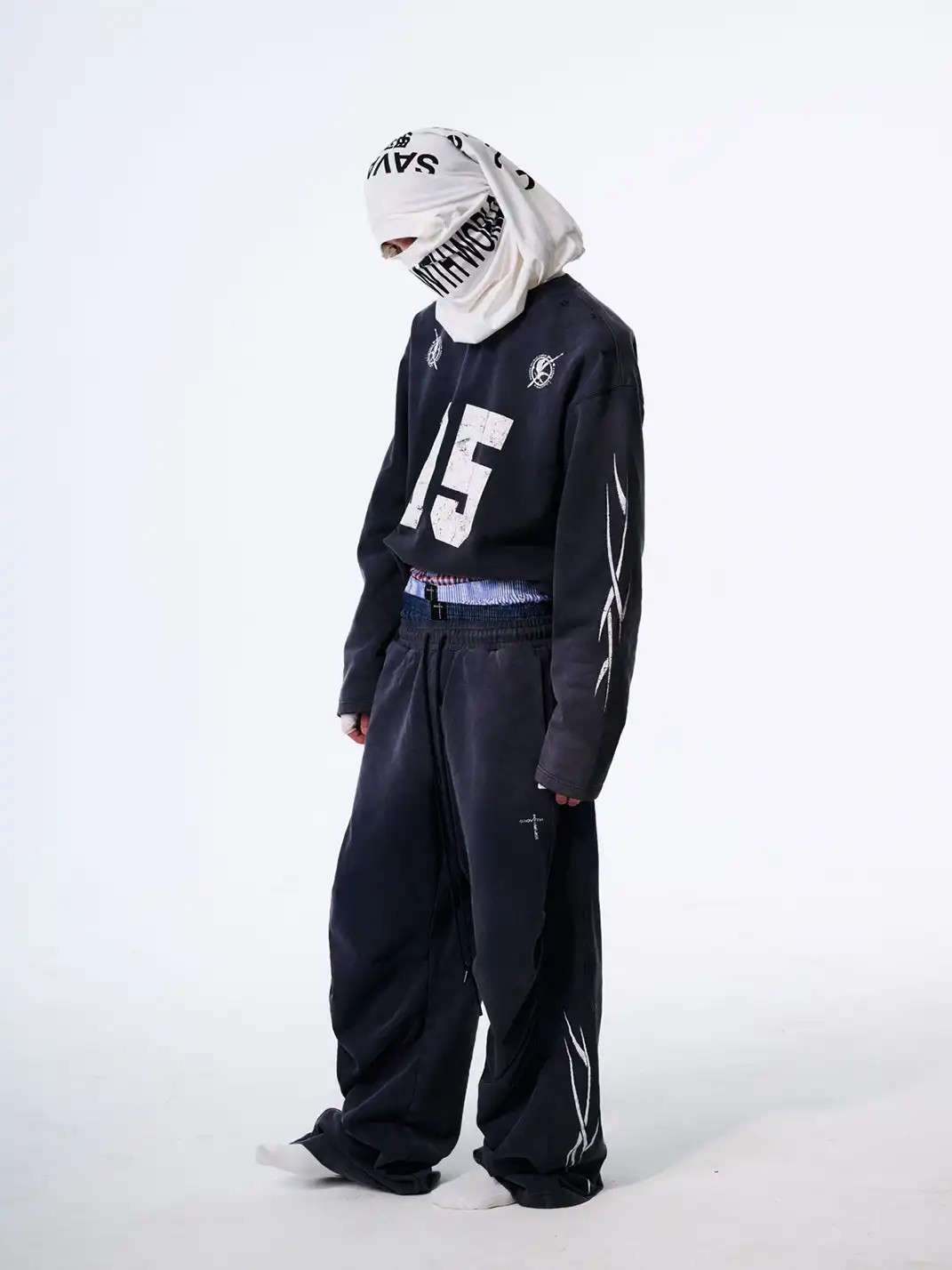 SGW | No.5 Distressed Long-Sleeve Tee