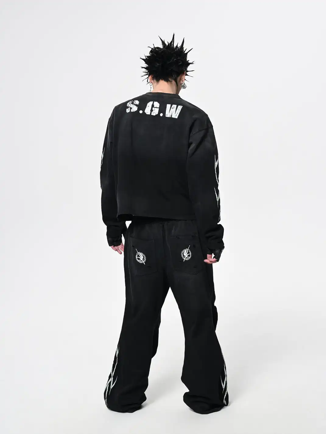 SGW | No.5 Distressed Long-Sleeve Tee