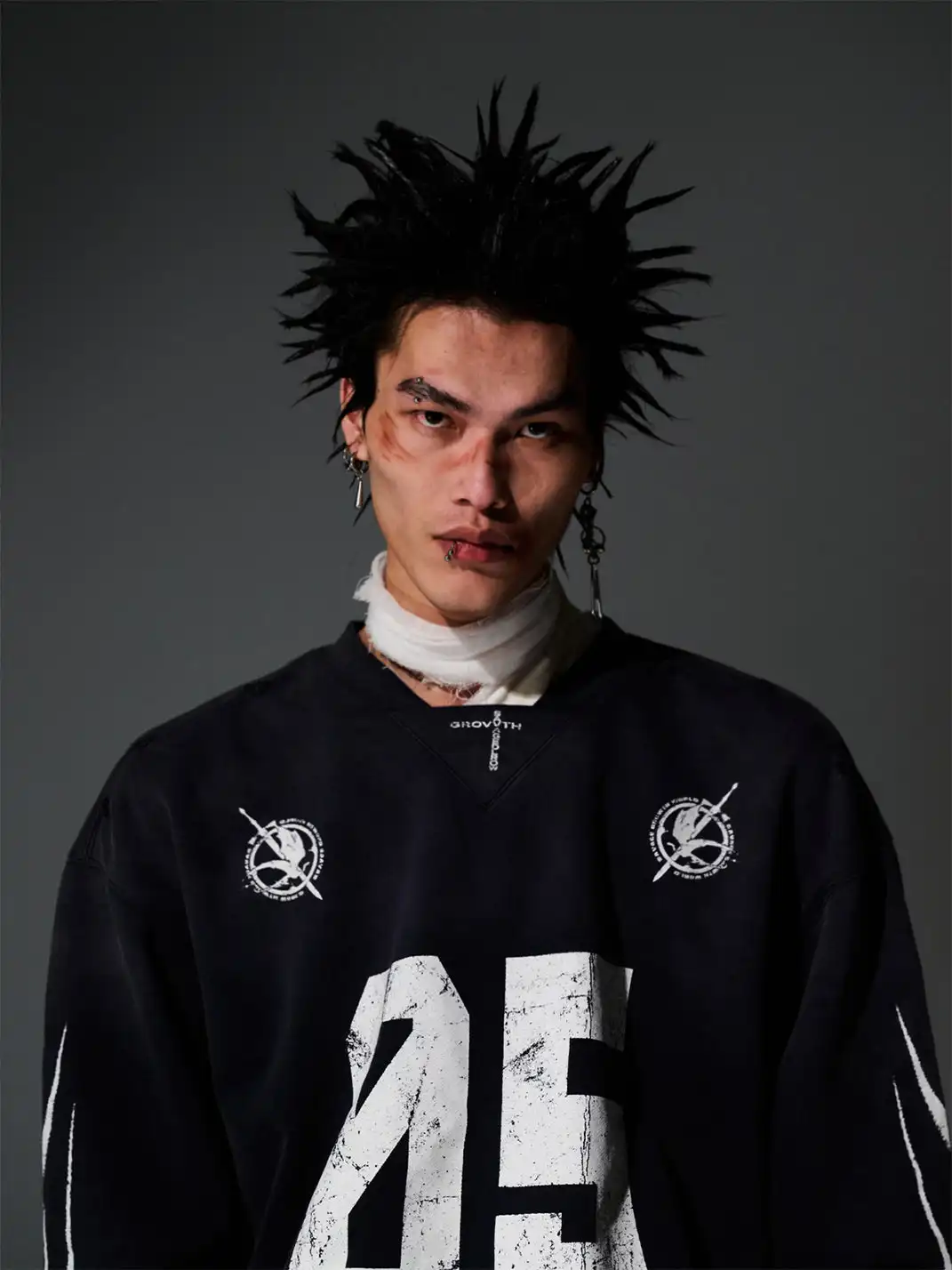 SGW | No.5 Distressed Long-Sleeve Tee