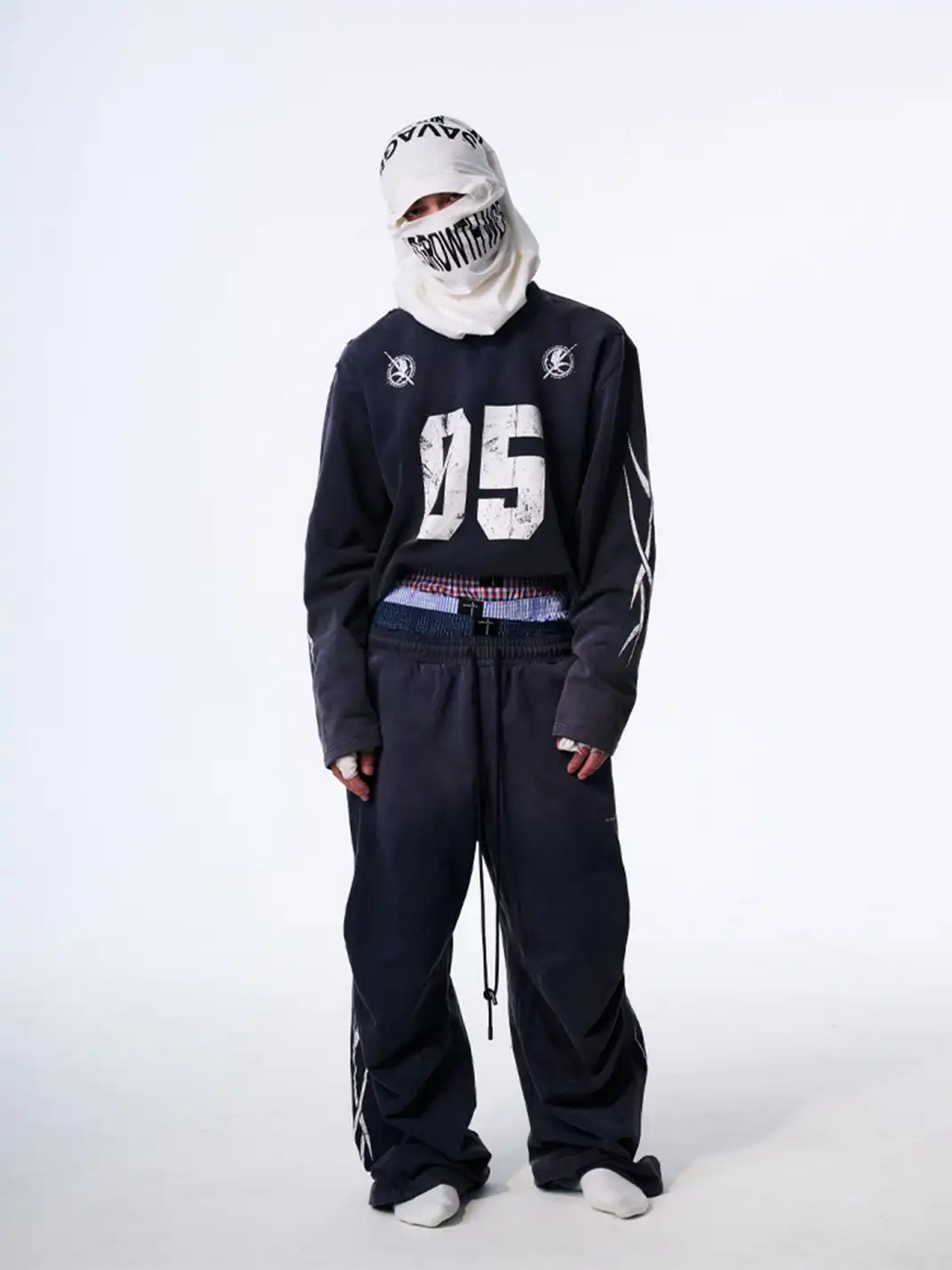 SGW | No.5 Distressed Long-Sleeve Tee