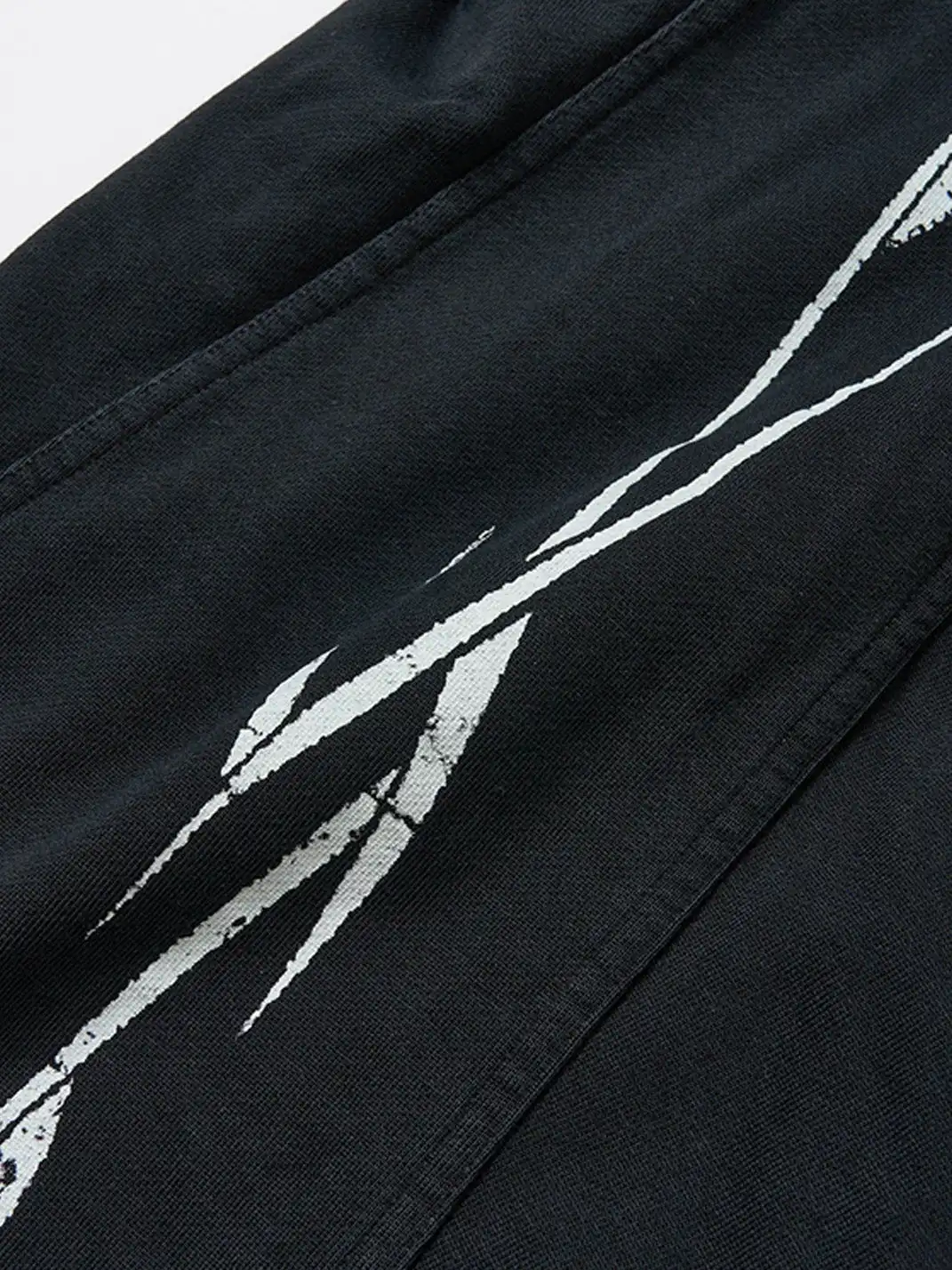 SGW | Distressed Pleated Drawstring Baggy Pants