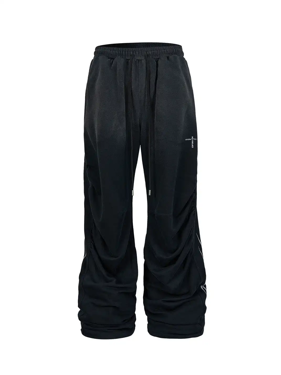SGW | Distressed Pleated Drawstring Baggy Pants