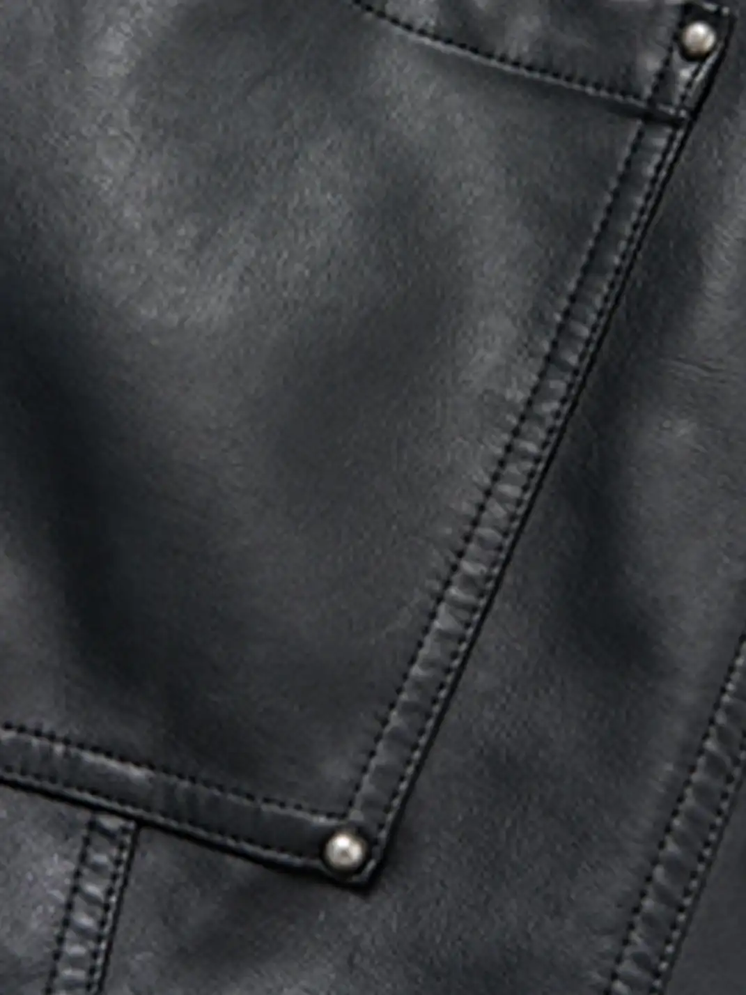 SGW | Heavy-duty Curved Deconstructed Leather Pants