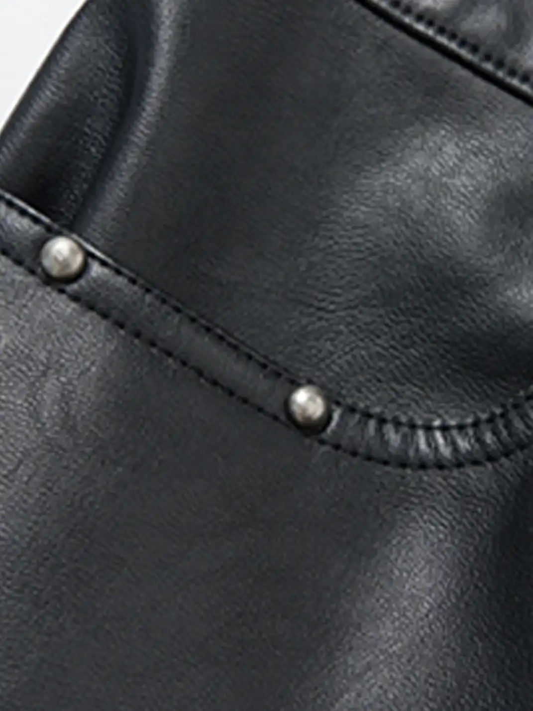 SGW | Heavy-duty Curved Deconstructed Leather Pants
