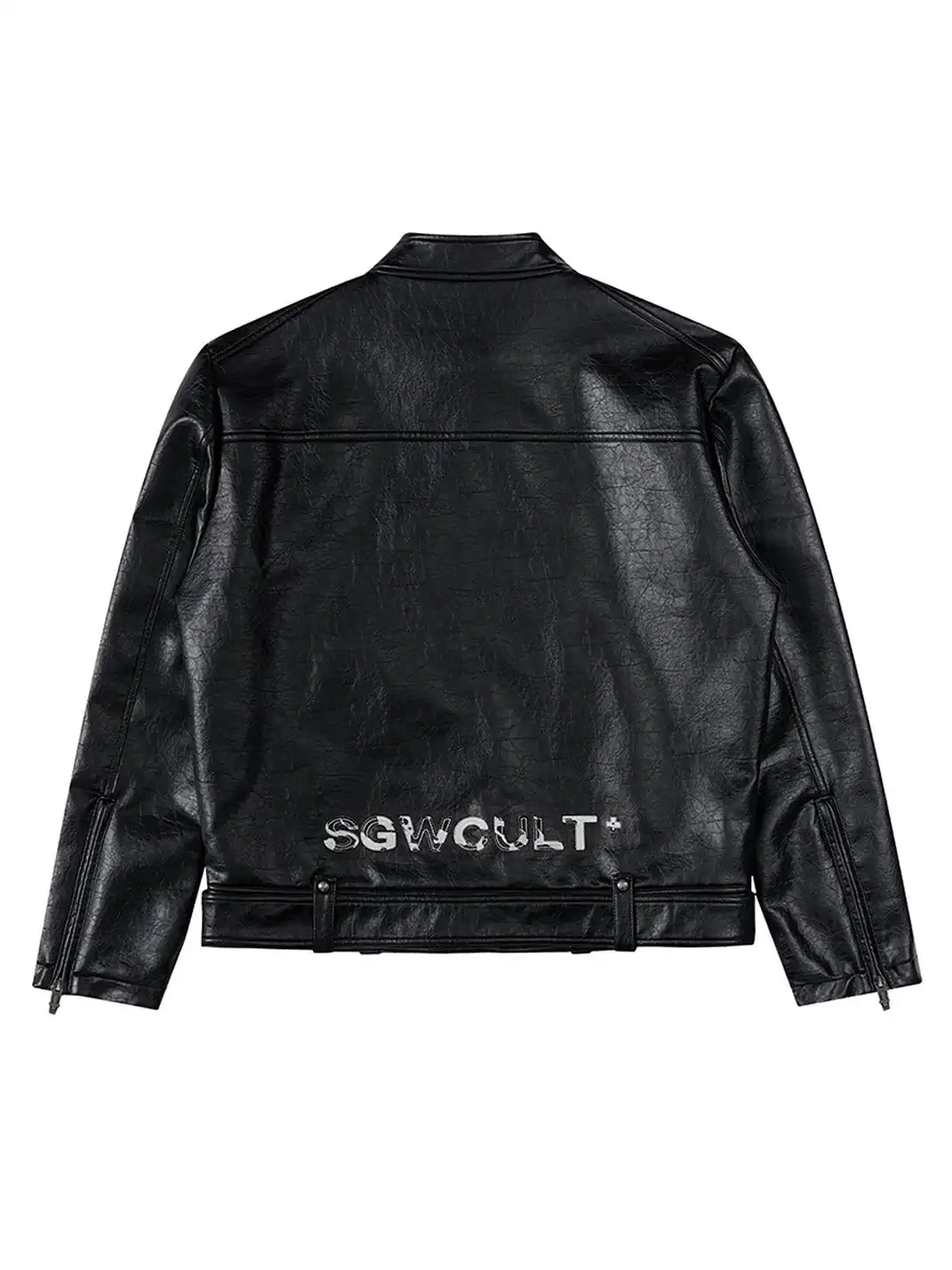 SGW | Horse Patch Faux Leather Moto Jacket