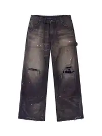 SGW | Distressed Double-Knee Splatter Jeans