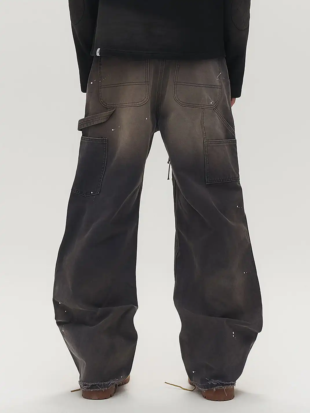 SGW | Distressed Double-Knee Splatter Jeans