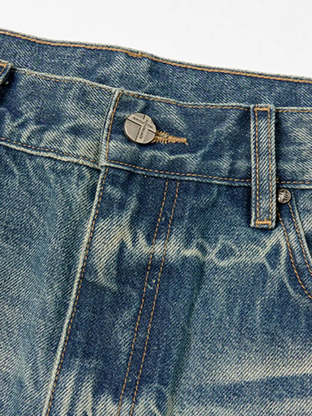 SGW | Washed Ripped Straight Leg Jeans