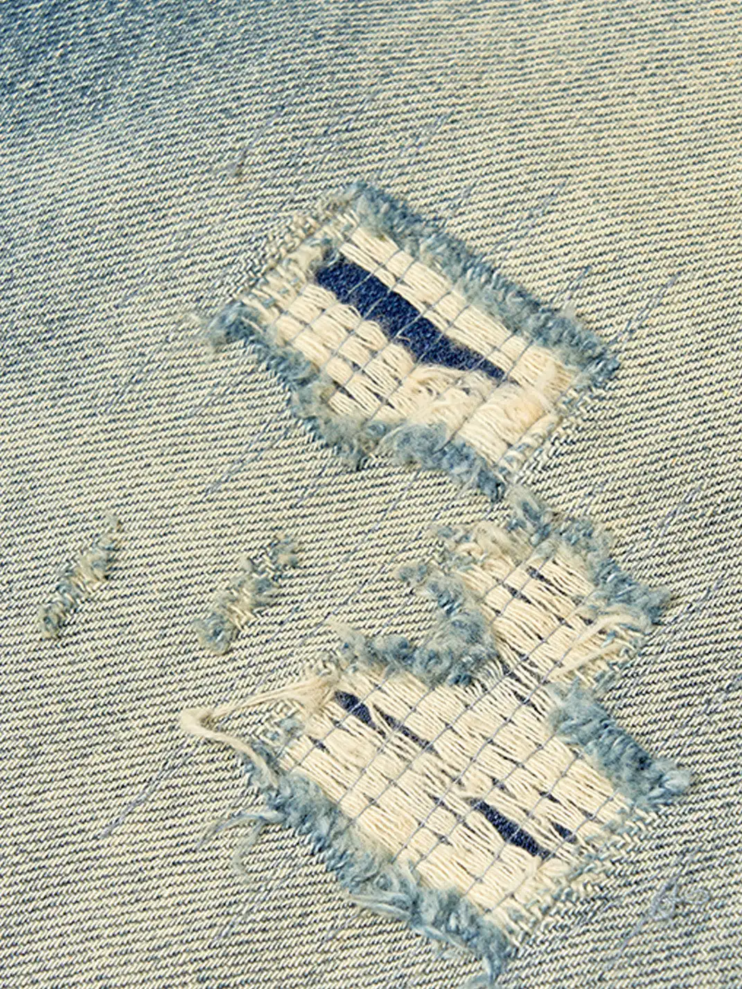 SGW | Washed Ripped Straight Leg Jeans