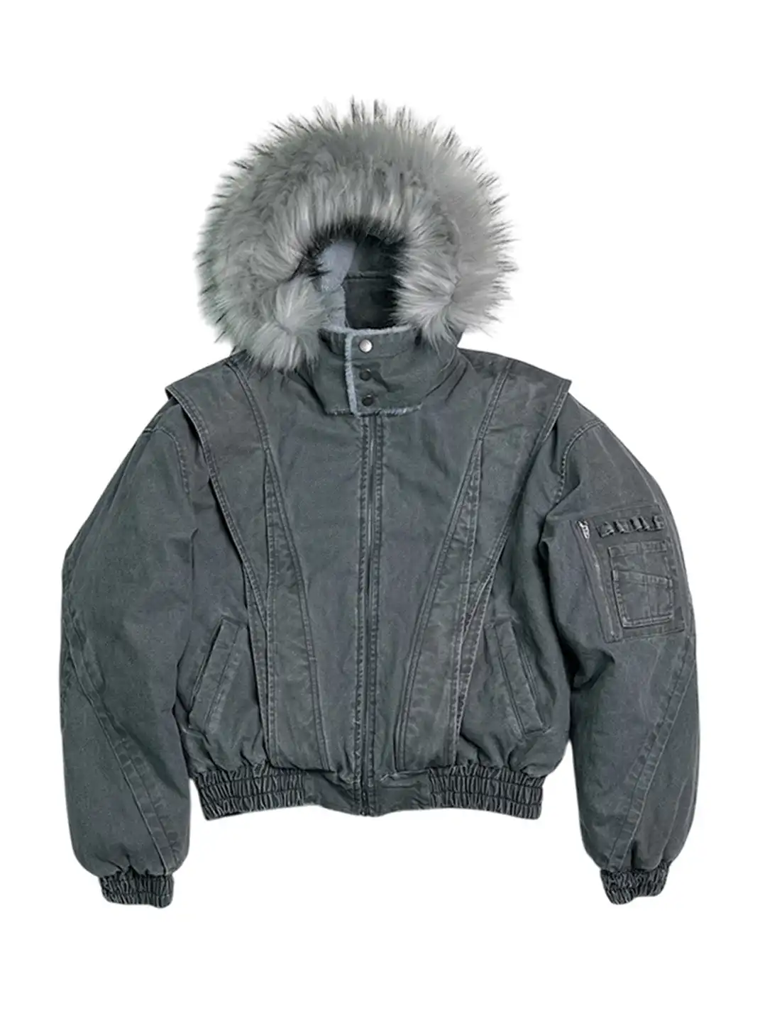 SGW | Fur-lined And Thickened Jacket With Fur Collar