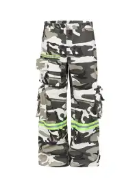 SGW | Camo Reflective Multi-Pocket Cargo Pants