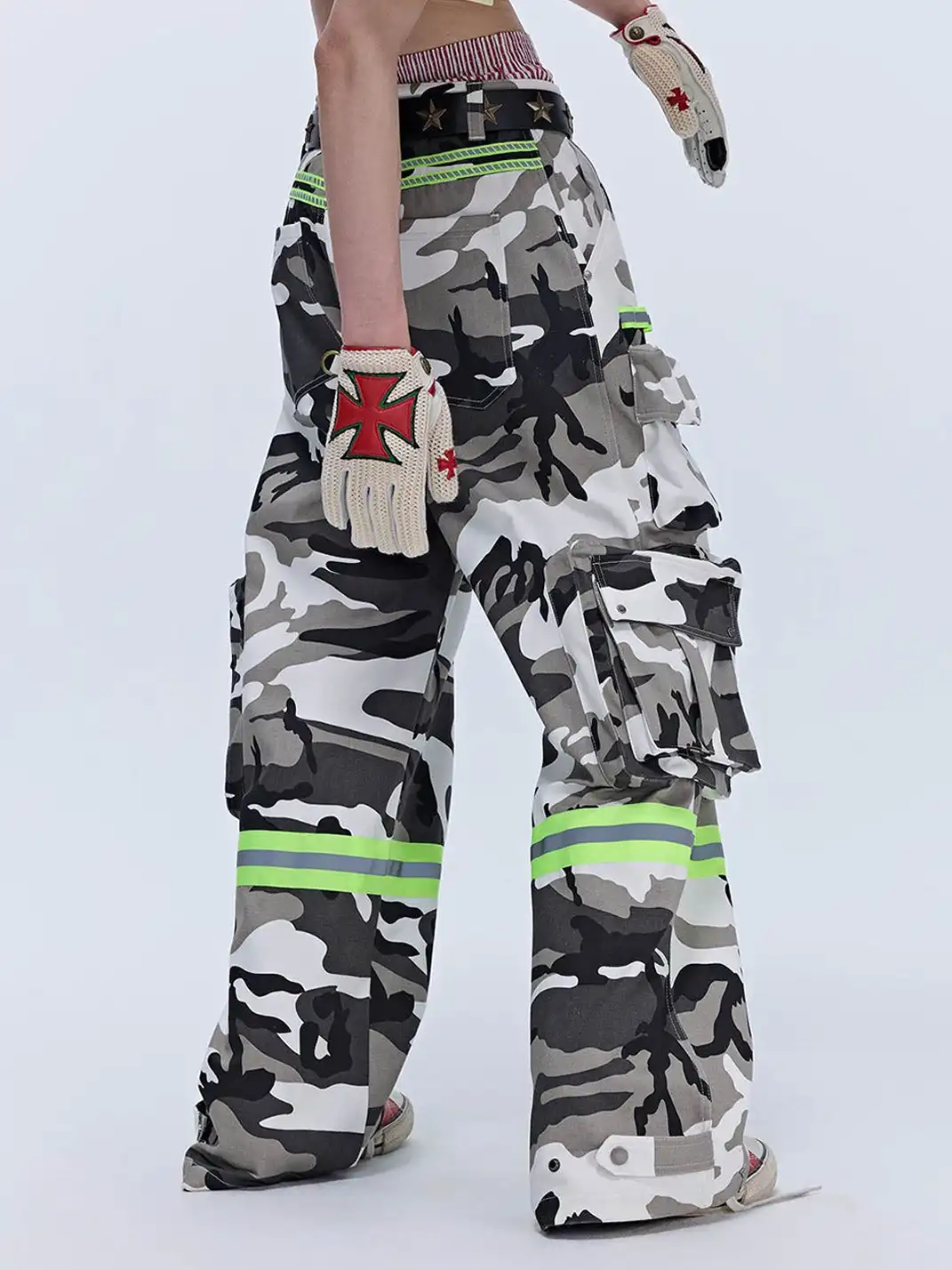 SGW | Camo Reflective Multi-Pocket Cargo Pants