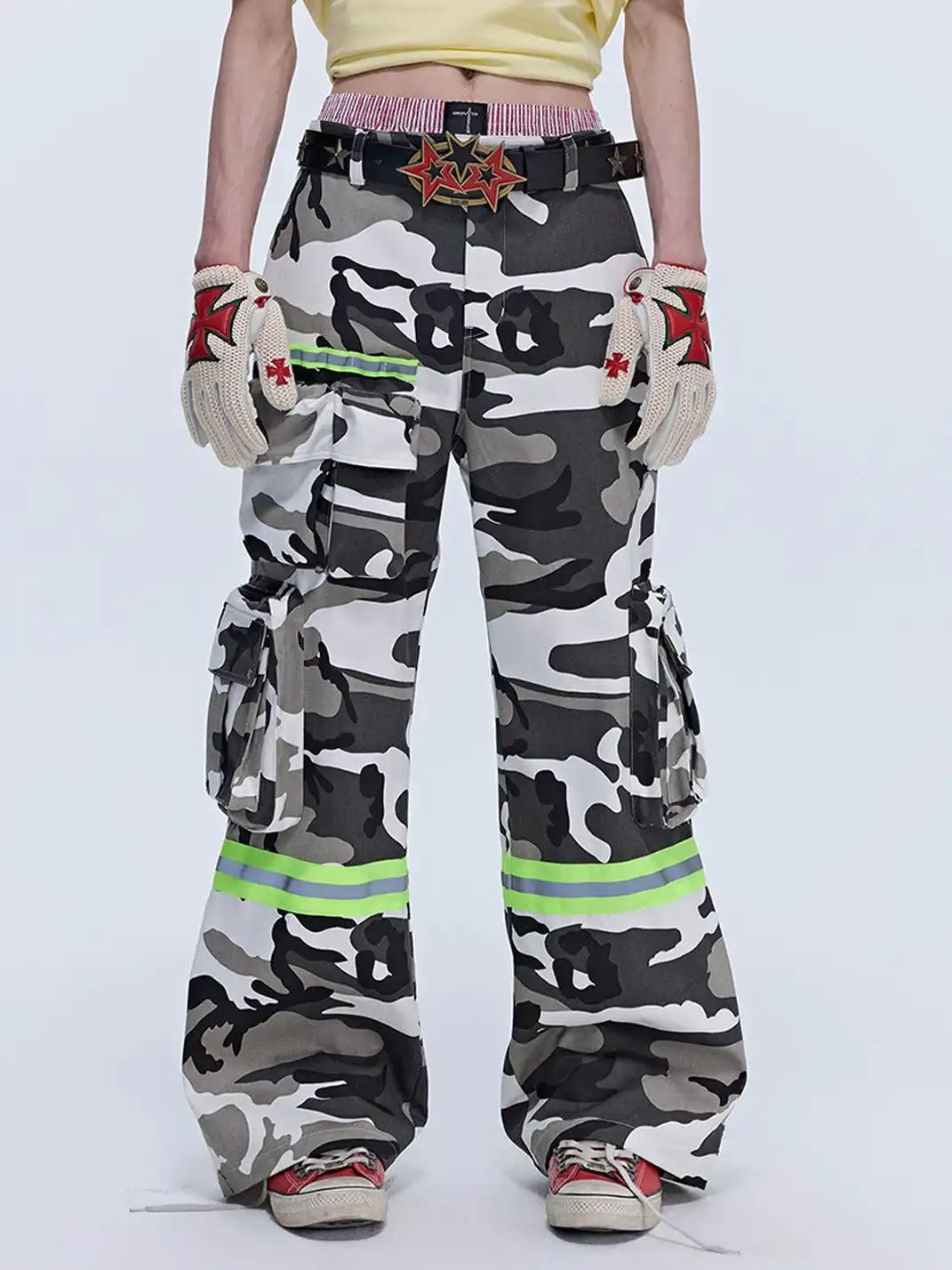 SGW | Camo Reflective Multi-Pocket Cargo Pants