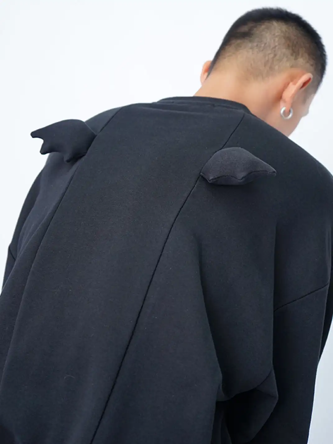 CLP | Devil Rhinestone Sequin Wing Sweatshirt