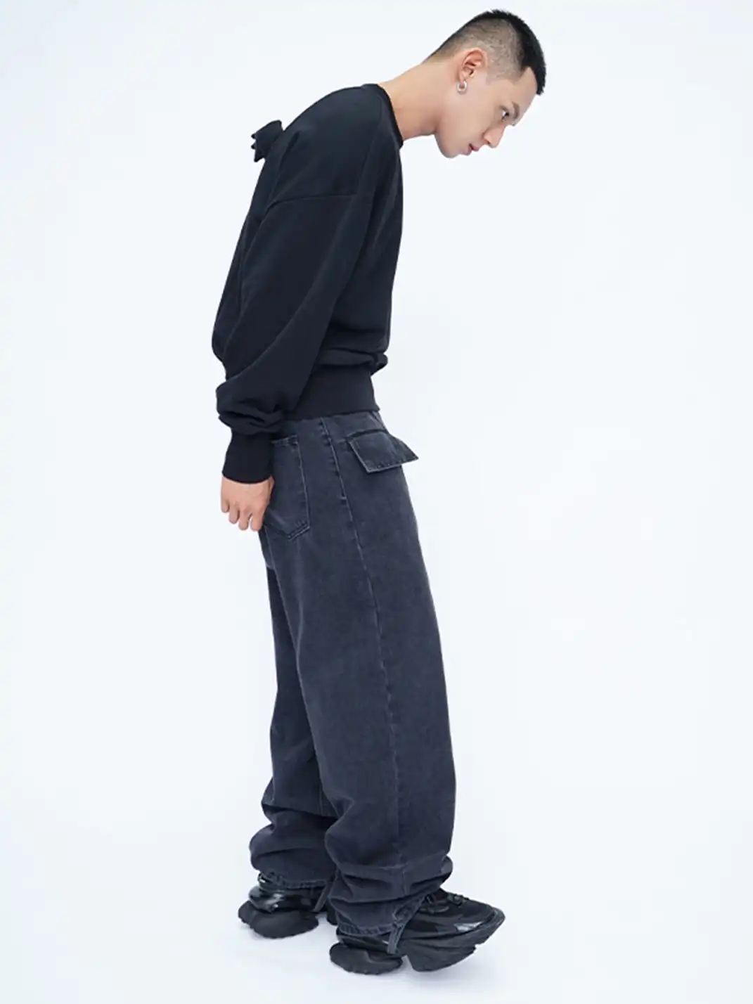 CLP | Devil Rhinestone Sequin Wing Sweatshirt