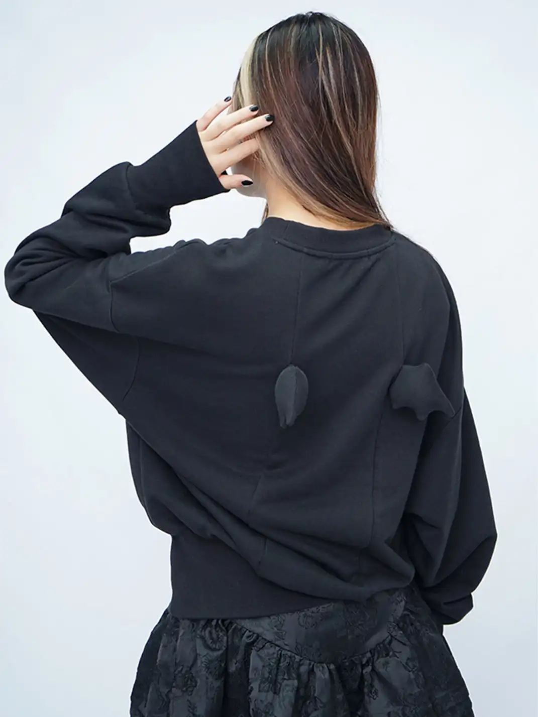 CLP | Devil Rhinestone Sequin Wing Sweatshirt