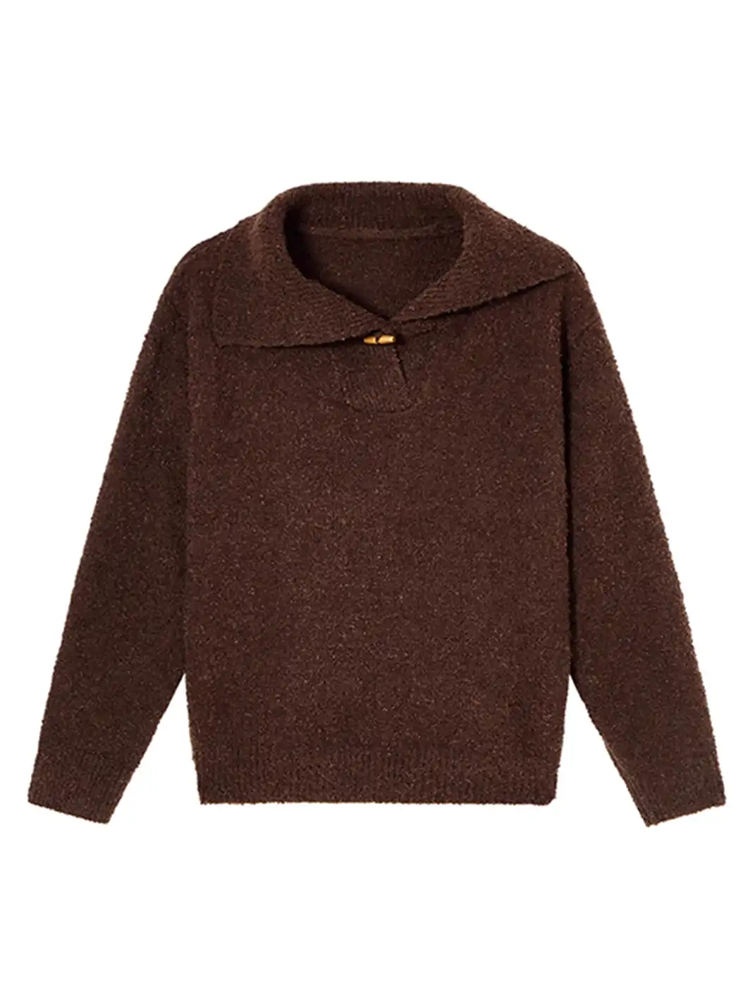 CLP | Stand Collar Turn-Down Collar Knit Sweater