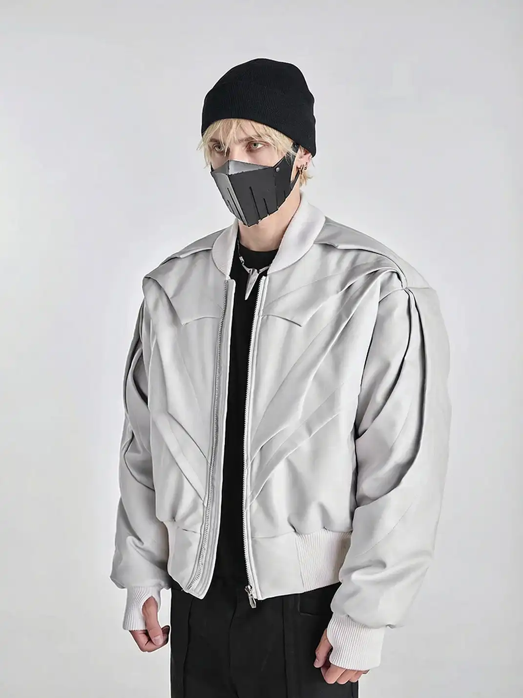 SSIN7 | Textured Silhouette Cotton Coat