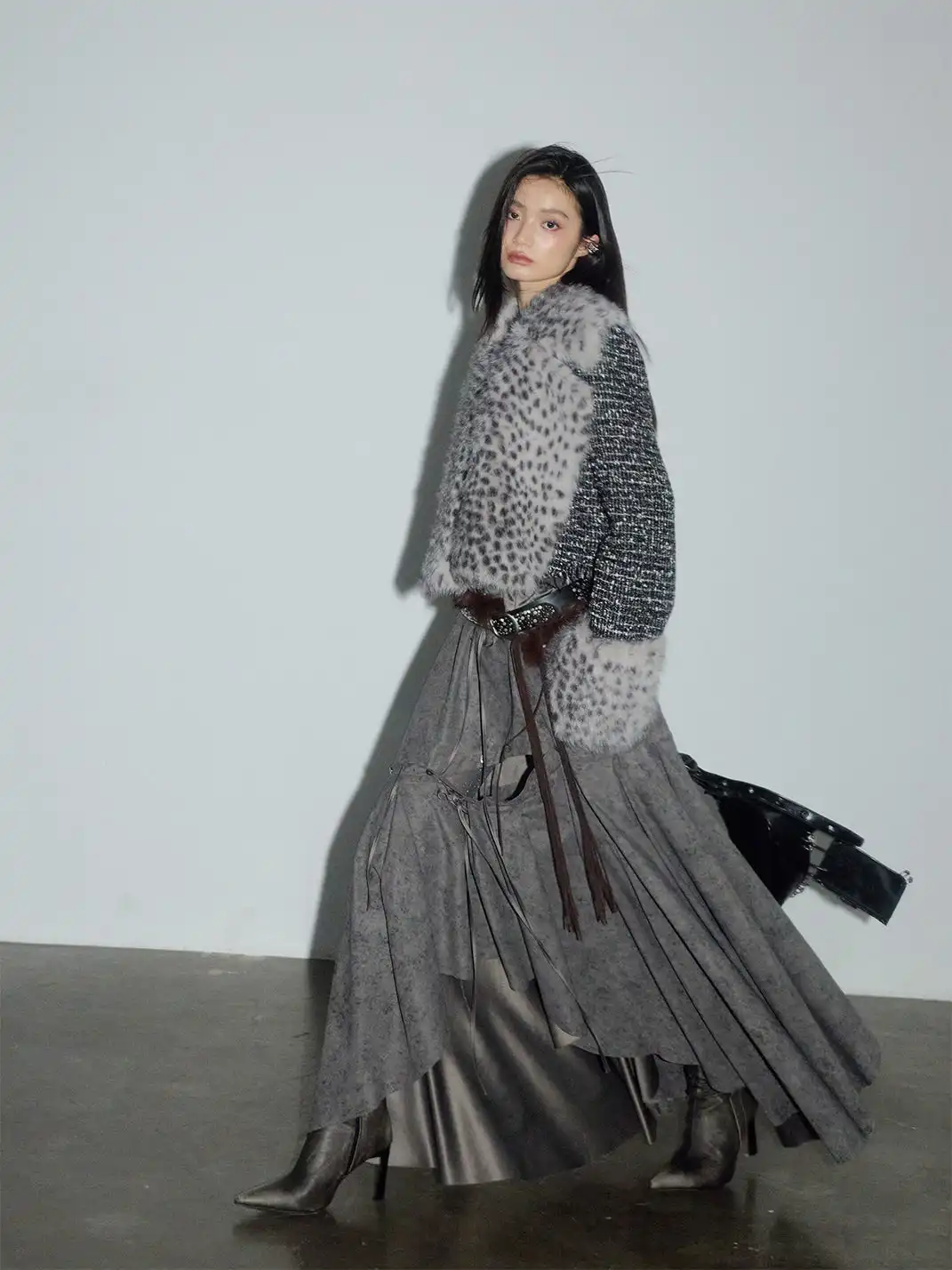 Jnylon Studios | Irregular Flared Skirt