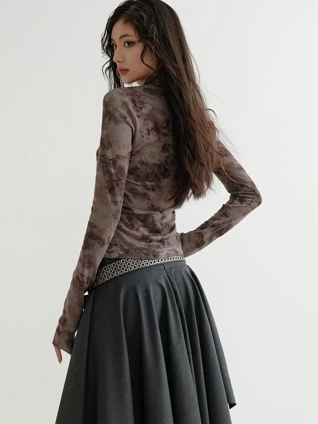 Jnylon Studios | Flocked Print Distressed Base Layer