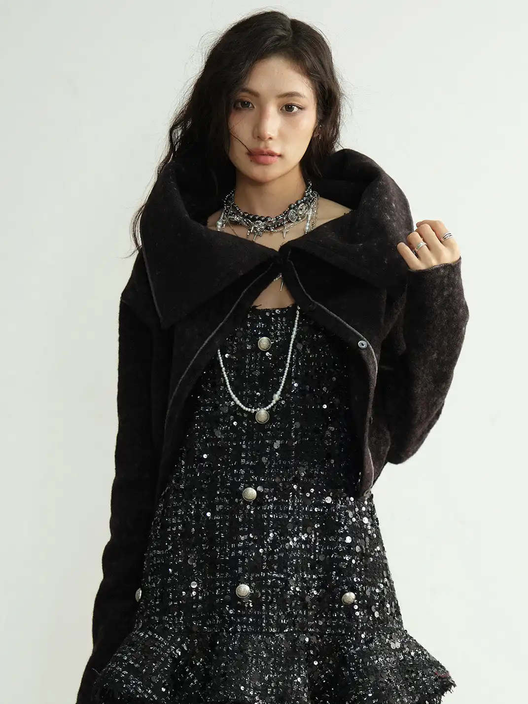 Jnylon Studios | Woolen Short Jacket Top