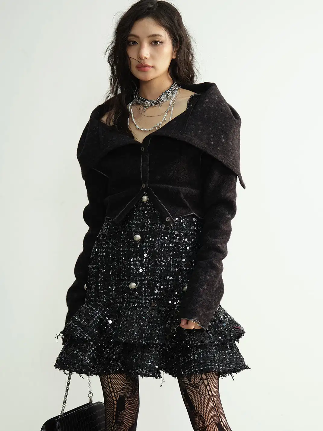 Jnylon Studios | Woolen Short Jacket Top