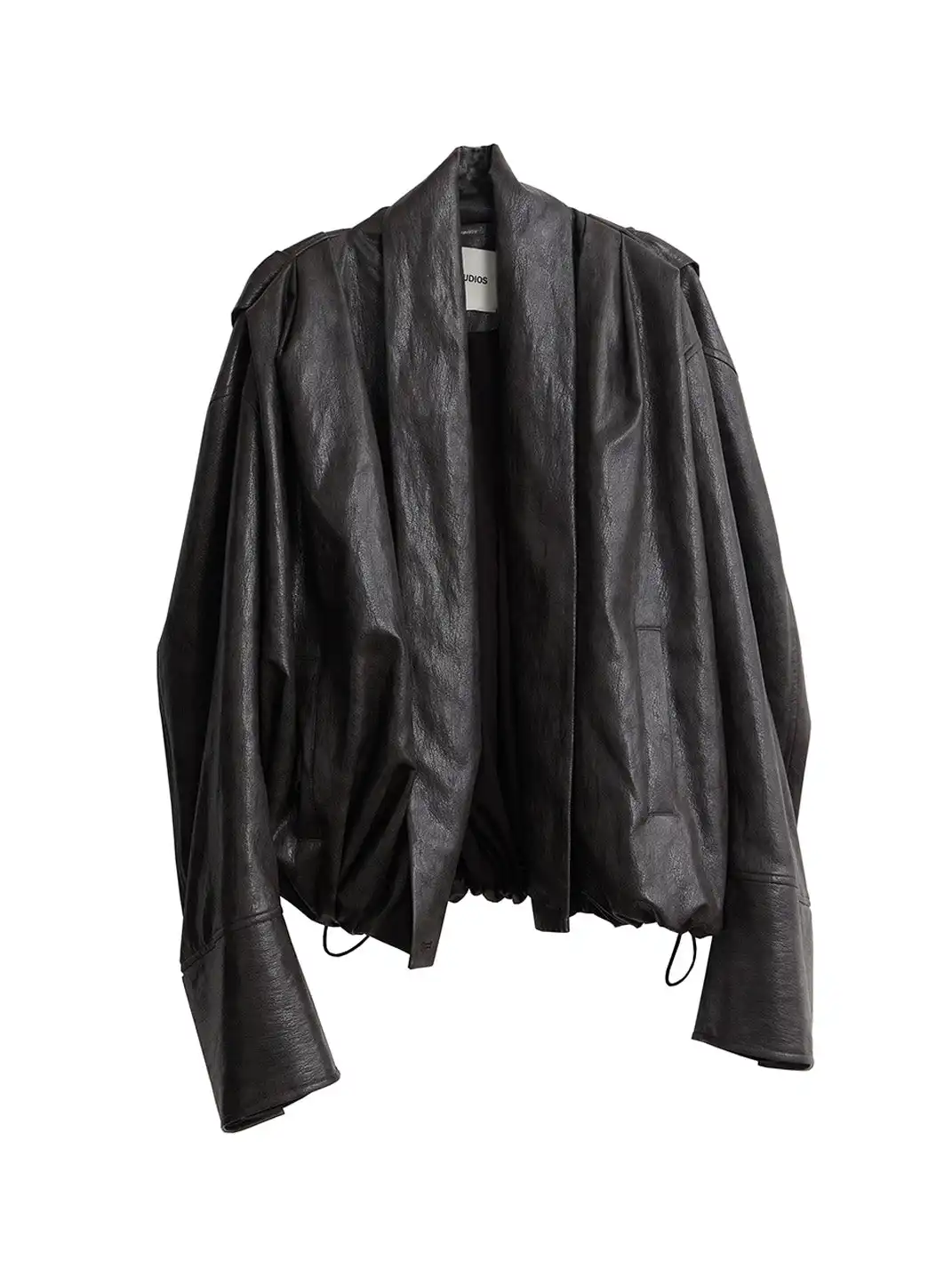 Jnylon Studios | Oversized Faux Leather PU Jacket