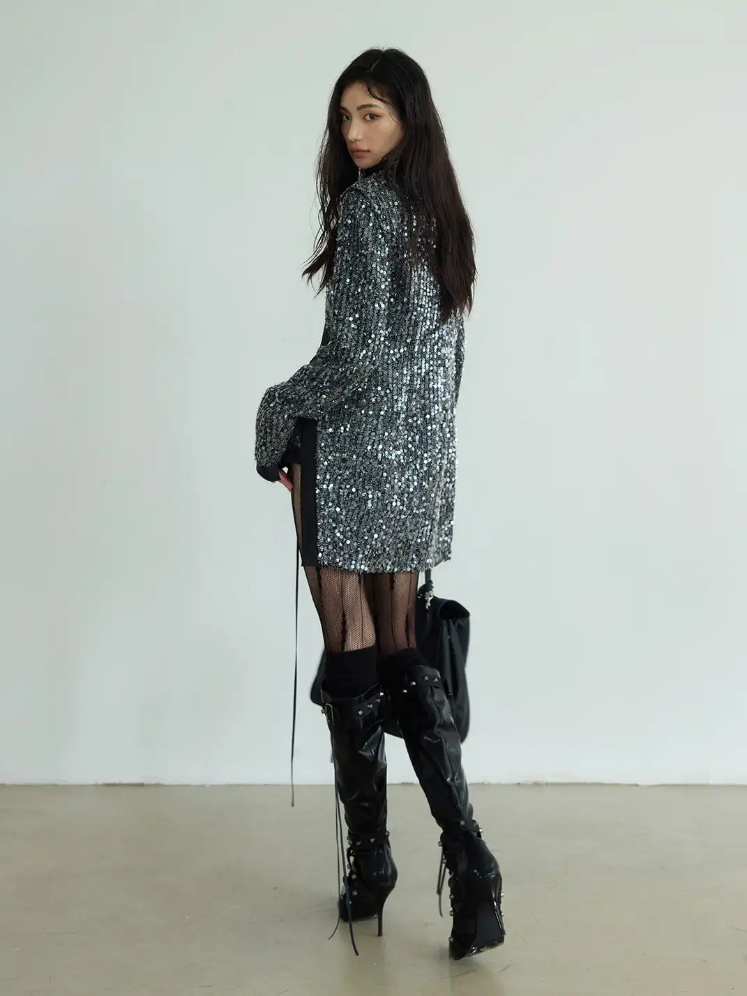 Jnylon Studios | Sequin Jacket Set