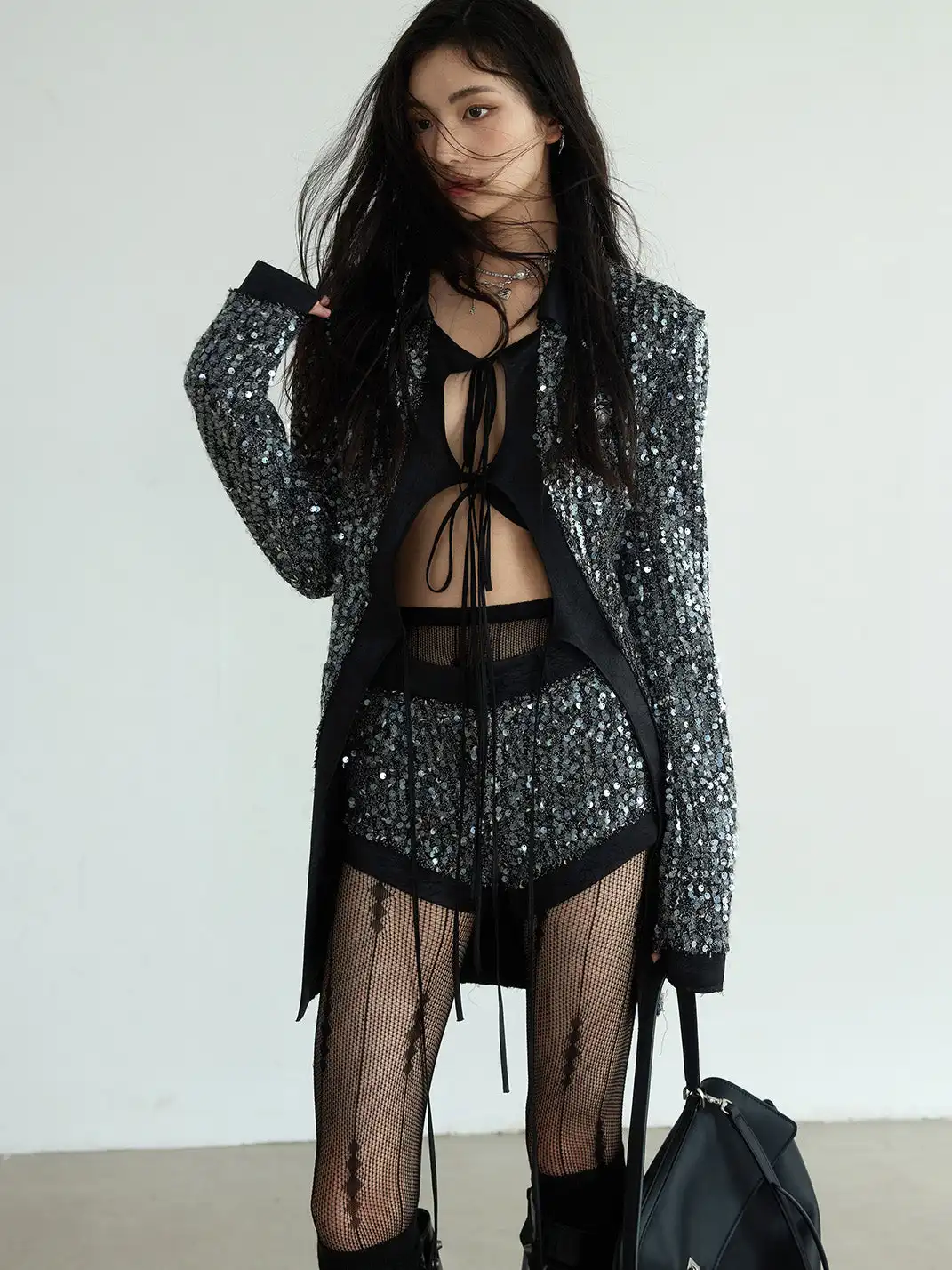 Jnylon Studios | Sequin Jacket Set